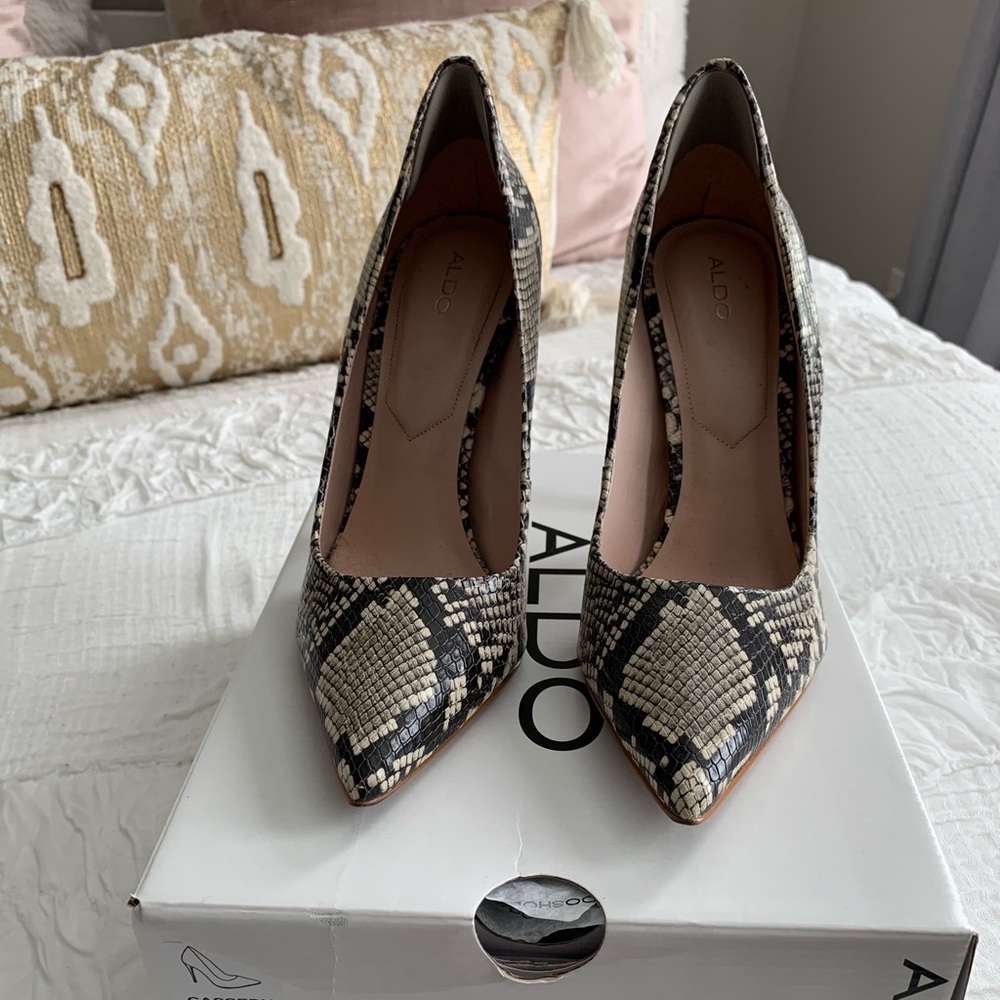 ALDO “Cassedy” Heel in Snakeskin